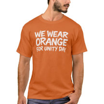 We dragen Oranje Unity Dag Anti Pesten Bewustzijn