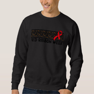 We dragen rood voor Red Ribbon Week Awareness Red Trui
