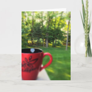 We Drinken koffie met onze Oyes Note Card Kaart
