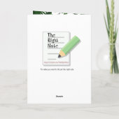 We dromen van een groene kerstfeestjes kaart (Achterkant)