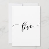 We Eloped Fancy Script Huwelijksfeest na de Trouwd Kaart (Achterkant)
