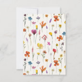 We Eloped Geperste Bloemen Boho Aankondiging (Achterkant)