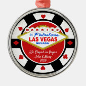 We Eloped in Vegas Ornament 2026 (Voorkant)