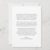 We Eloped Modern Minimalist Photo Message Letter Aankondiging (Achterkant)