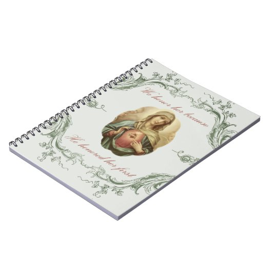 We eren haar macularis Mary Notebook Notitieboek (Linkerzijde)