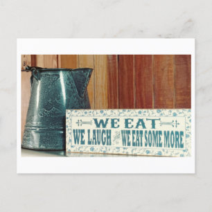 We eten we lachen we eten wat meer Briefkaart verz