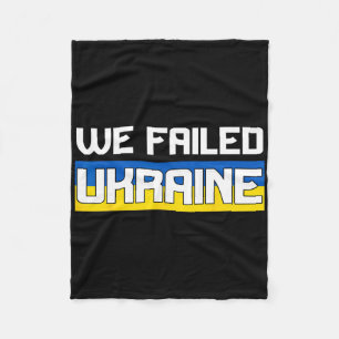 We faalden Oekraïne Steun Oekraïne Het Westen Faal Fleece Deken