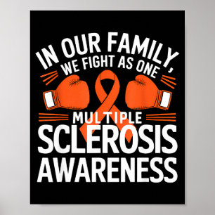 We Fight As One Boksen Multiple Sclerose Bewustzij Poster