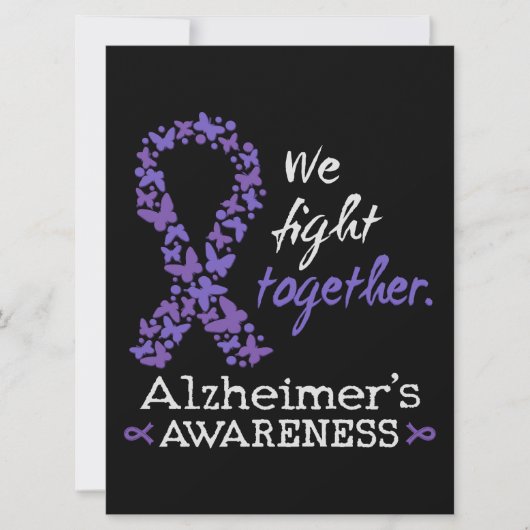 We fight together - Alzheimer awareness Kaart (Voorkant)