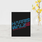 We Fight We Win Kamala Harris Kat Dame Boho Kaart (Gele Bloem)