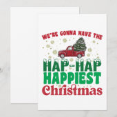 We gaan de hé hé leukste kerst hebben  kaart (Voorkant / Achterkant)