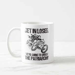 We gaan de patriarchie smokkelen. koffiemok