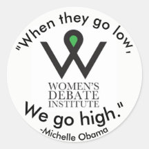 We gaan hoge Obama Sticker