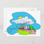 We gaan kamperen briefkaart (Voorkant / Achterkant)