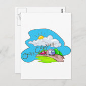 We gaan kamperen briefkaart (Voorkant / Achterkant)