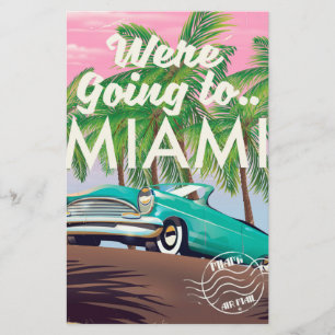 We gaan naar Miami Briefpapier