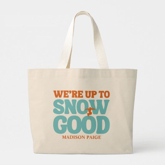 We gaan naar Snow Good Bachelorette Canvas tas (Achterkant)