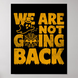 We gaan niet stemmen op Kamala Harris Halloween GH Poster