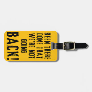 We Gaan Niet Terug Bagage Label