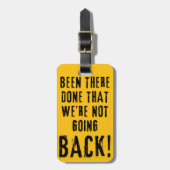 We Gaan Niet Terug Bagage Label (Voorkant verticaal)