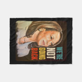 We gaan niet terug fleece deken (Voorkant (Horizontaal))