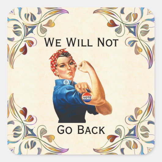 We gaan niet terug naar de Sticker (Voorkant)