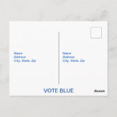 We gaan niet terug naar de VS Briefkaart (Achterkant)