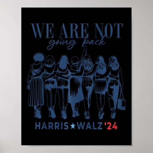 We gaan niet terug naar Kamala Harris Waltz 24 Mad Poster (Voorkant)