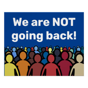 We gaan niet terug perfect poster