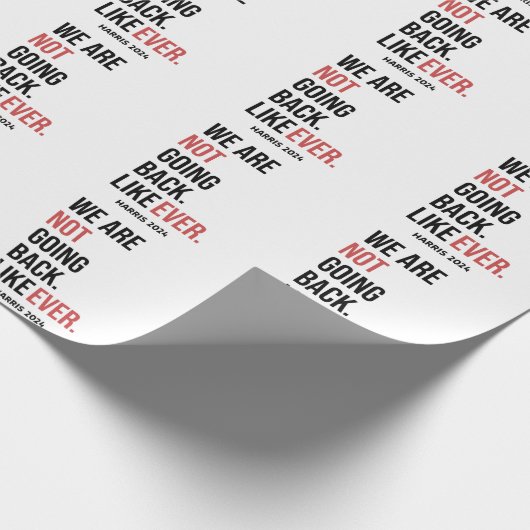 We gaan nooit meer terug, stem op Harris Cadeaupapier (Hoek)