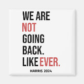 We gaan nooit meer terug, stem op Harris Magneet (Voorkant)