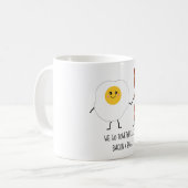 We gaan samen als Bacon en Eggs Cute Kawaii Koffiemok (Voorkant links)