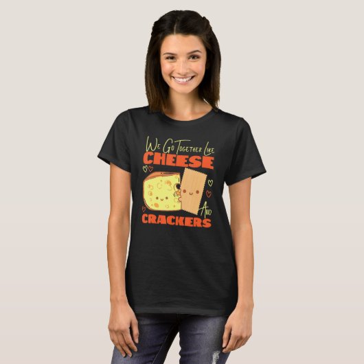 We gaan samen als kaas en rackers t-shirt (Voorkant volledig)