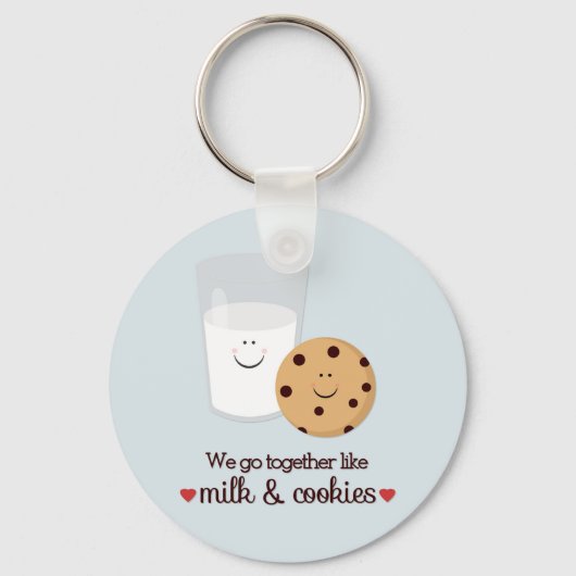 We gaan samen als melk en koekjes sleutelhanger (Voorkant)