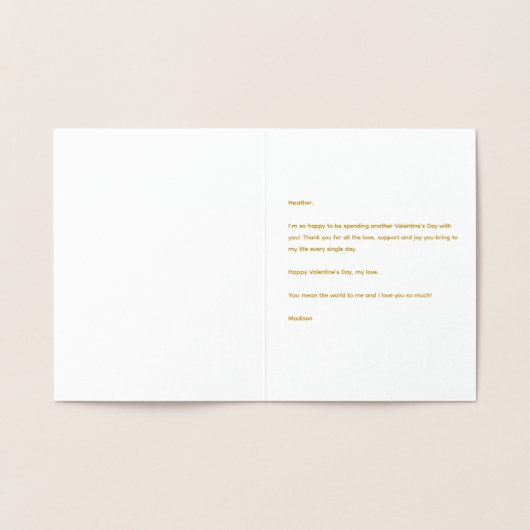 We gaan samen als mevrouw en mevrouw. folie kaarten (Binnen)