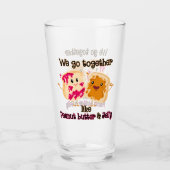 We gaan samen als pindakaas en jelly glas (Voorkant)