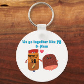 We gaan samen als PJ en Ham Sleutelhanger (Voorkant)