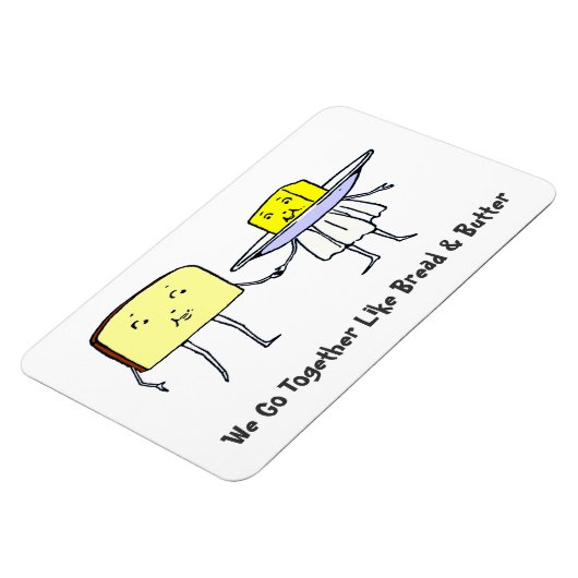We gaan samen Brood en Boter Kunst Magneet (Linkerzijde)