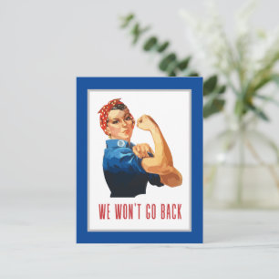 We gaan terug naar Rosie Riveter Briefkaart