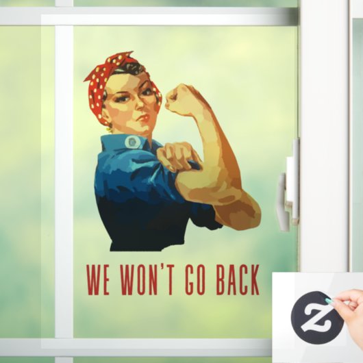 We gaan terug naar Rosie Riveter Raamsticker (Huis)