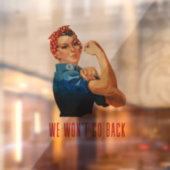 We gaan terug naar Rosie Riveter Raamsticker (Vel 2)