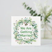 We gaan trouwen kaart (Staand voorkant)