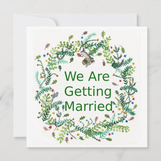 We gaan trouwen kaart (Voorkant)