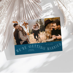 We Gaan Trouwen Multi Foto Teal Save The Date