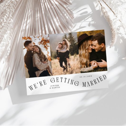 We Gaan Trouwen Multi Foto Wit Save The Date