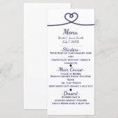 We gaan trouwen Nautisch strand bruiloftsmenu Menu (Voorkant / Achterkant)