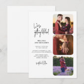 We gaan trouwen trouwfoto's bruiloft kaart (Voorkant / Achterkant)