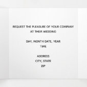 “We gaan trouwen!” Trouwkaart drieledig Drieluik Kaart (Binnenkant midden)