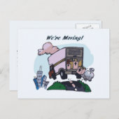 We gaan verhuizen! aankondigingskaart (Voorkant / Achterkant)