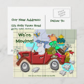 We gaan verhuizen! aankondigingskaart (Voorkant / Achterkant)